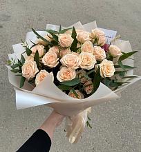Букет Кремовые розы Латте в Решетихе